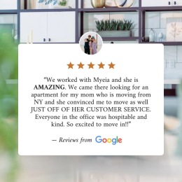 We’re thrilled to receive another glowing review from a happy resident!