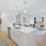a kitchen with a large island