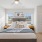 a bedroom with a large bed